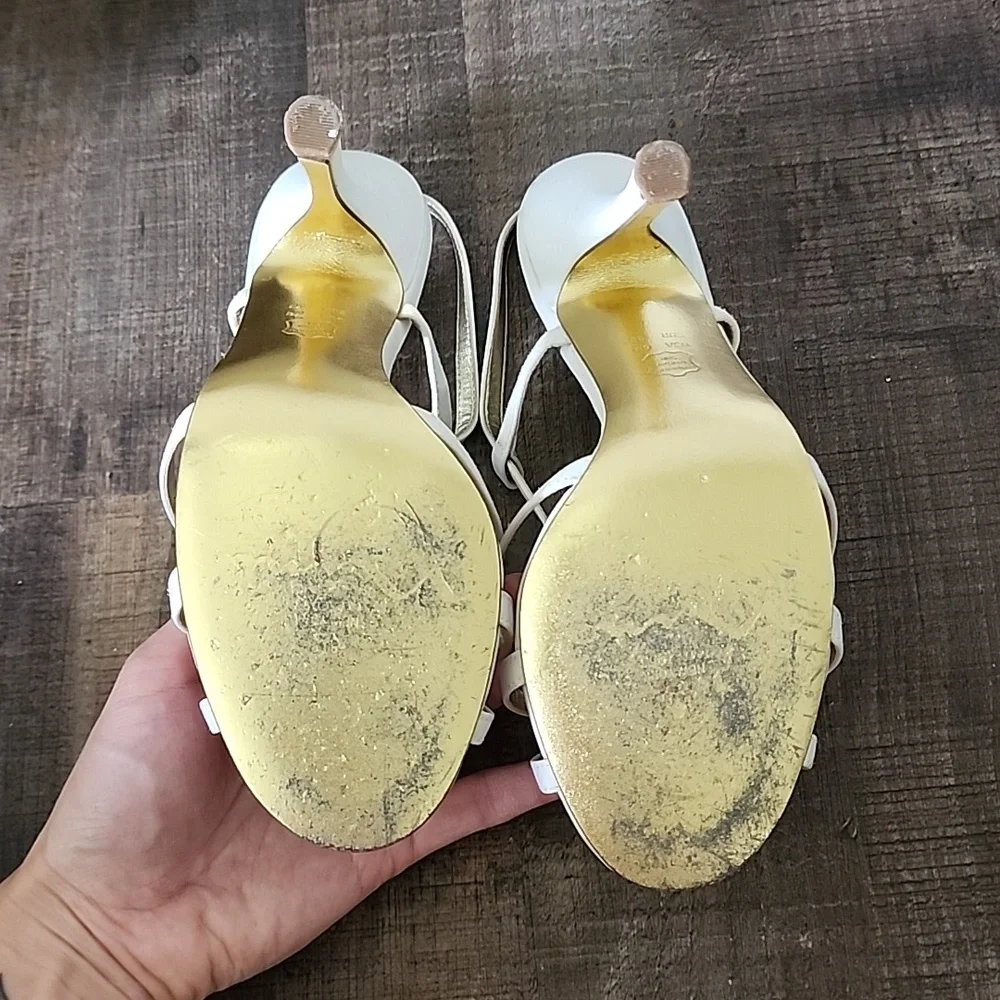 White gem nina strappy heels - Picture 3 of 3